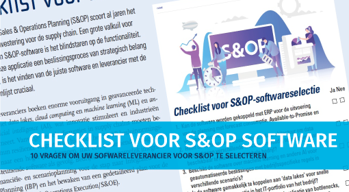 Checklist om je softwareleverancier voor S&OP te selecteren