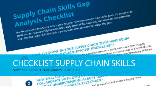 Supply chain skills gap analysis checklist