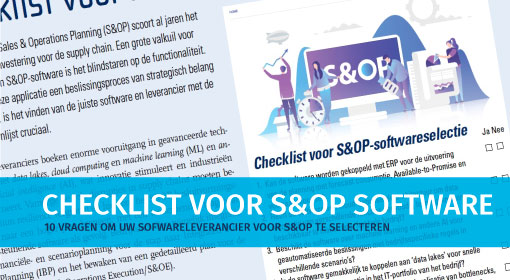 Checklist voor S&OP software