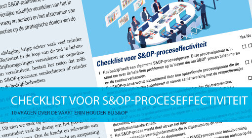 Checklist voor S&OP-proceseffectiviteit